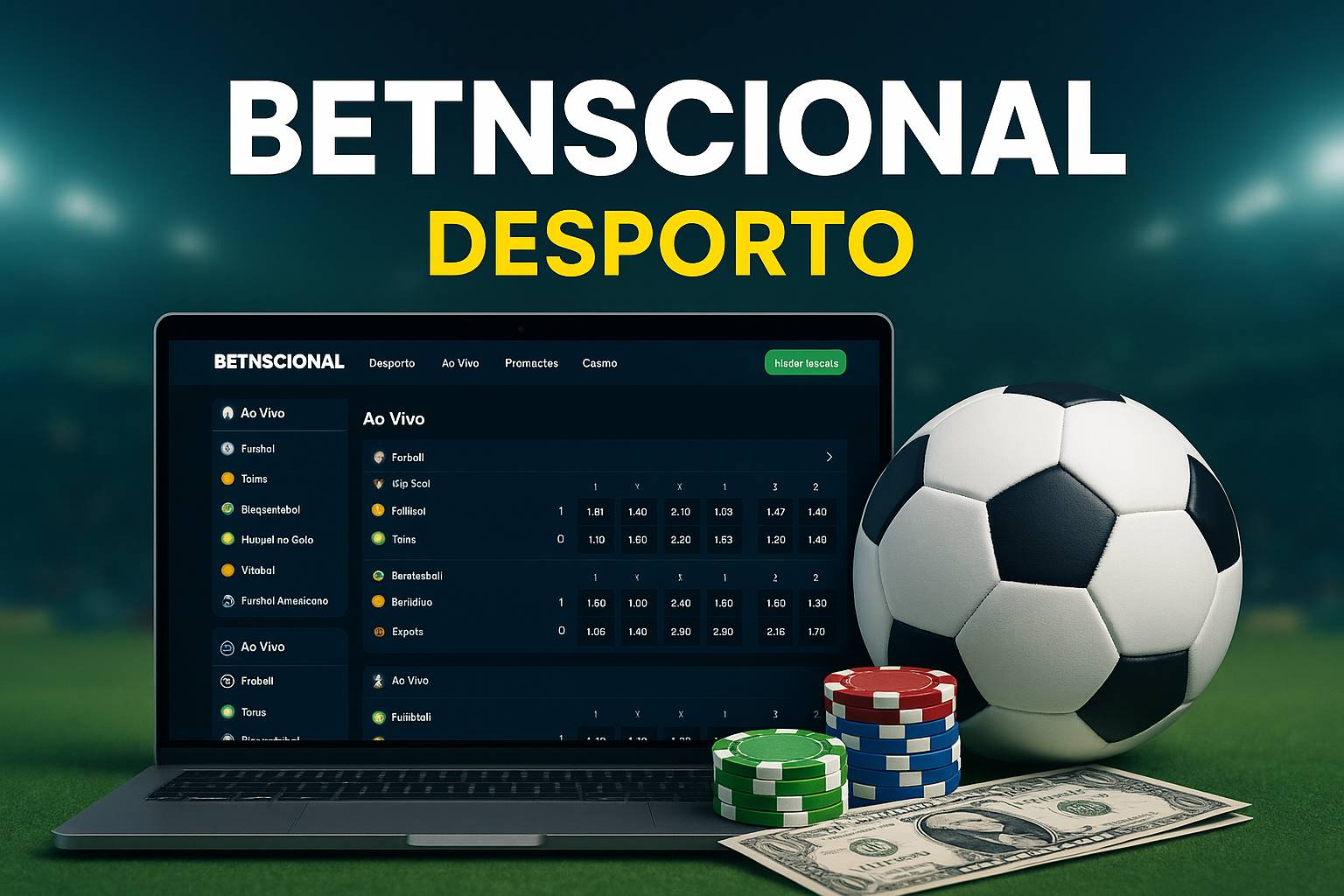 Aposte em apostas esportivas no cassino online BETNSCIONAL