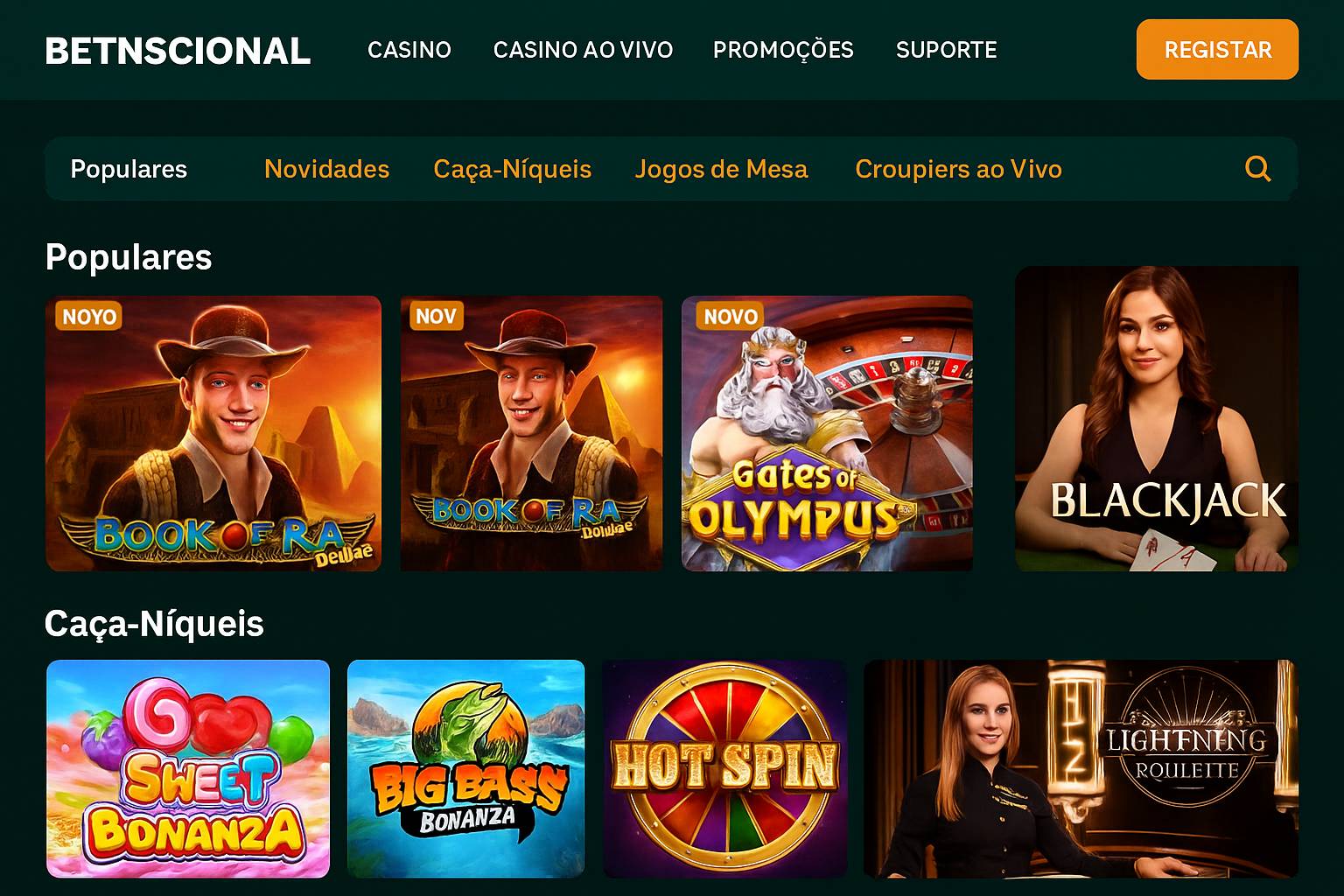 Jogos de cassino online BETNSCIONAL