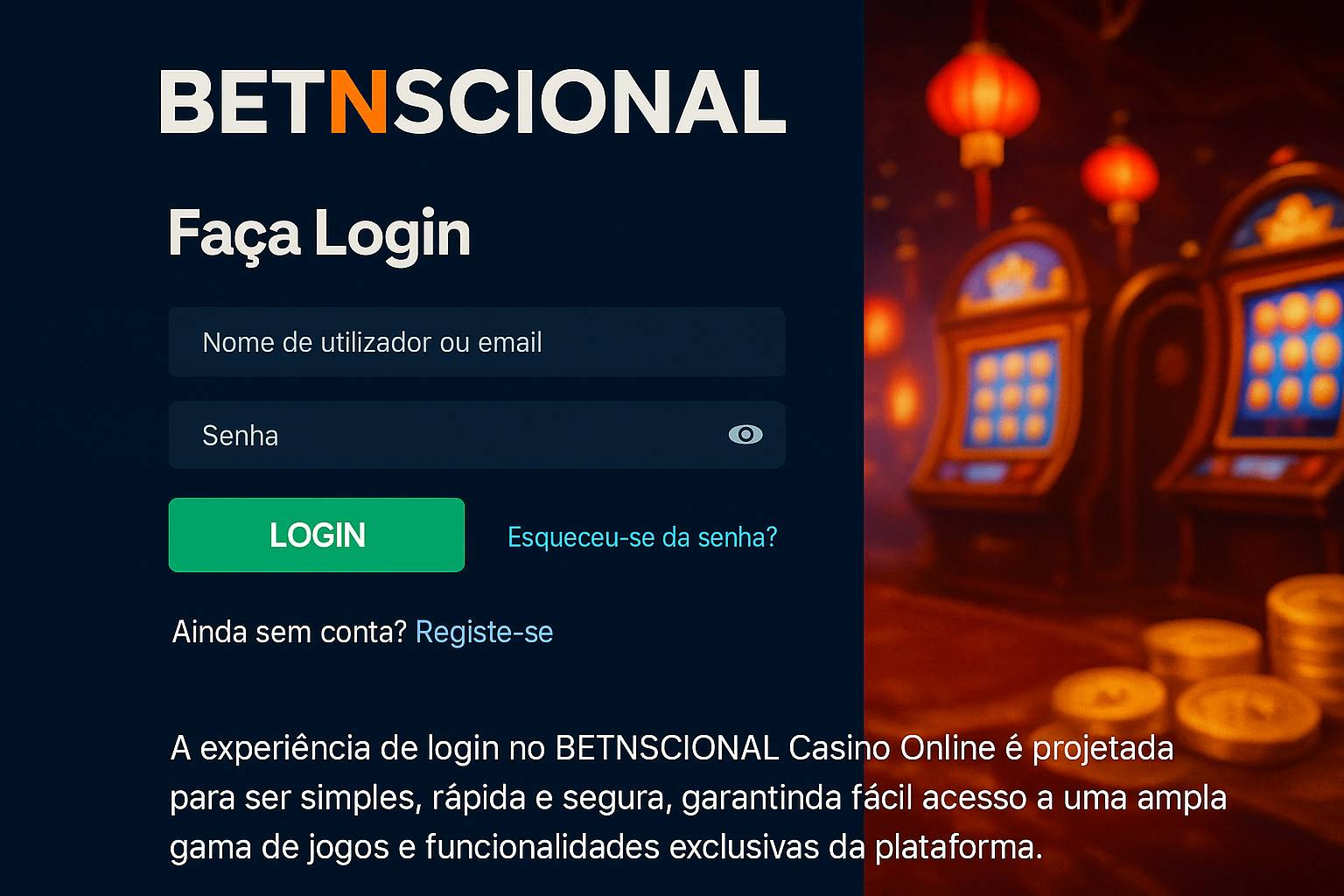 Login no Cassino BETNSCIONAL